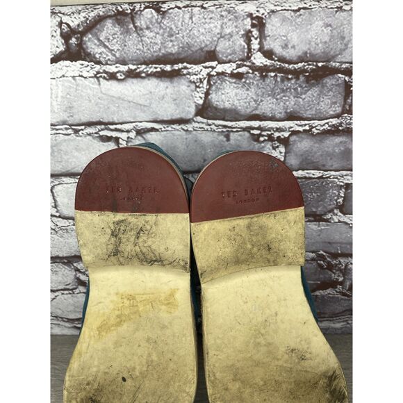 Ted Baker London Blue Suede Leather Lace Ankle Chukka Boots Men’s Sz 44EU/11M US - Picture 8 of 16